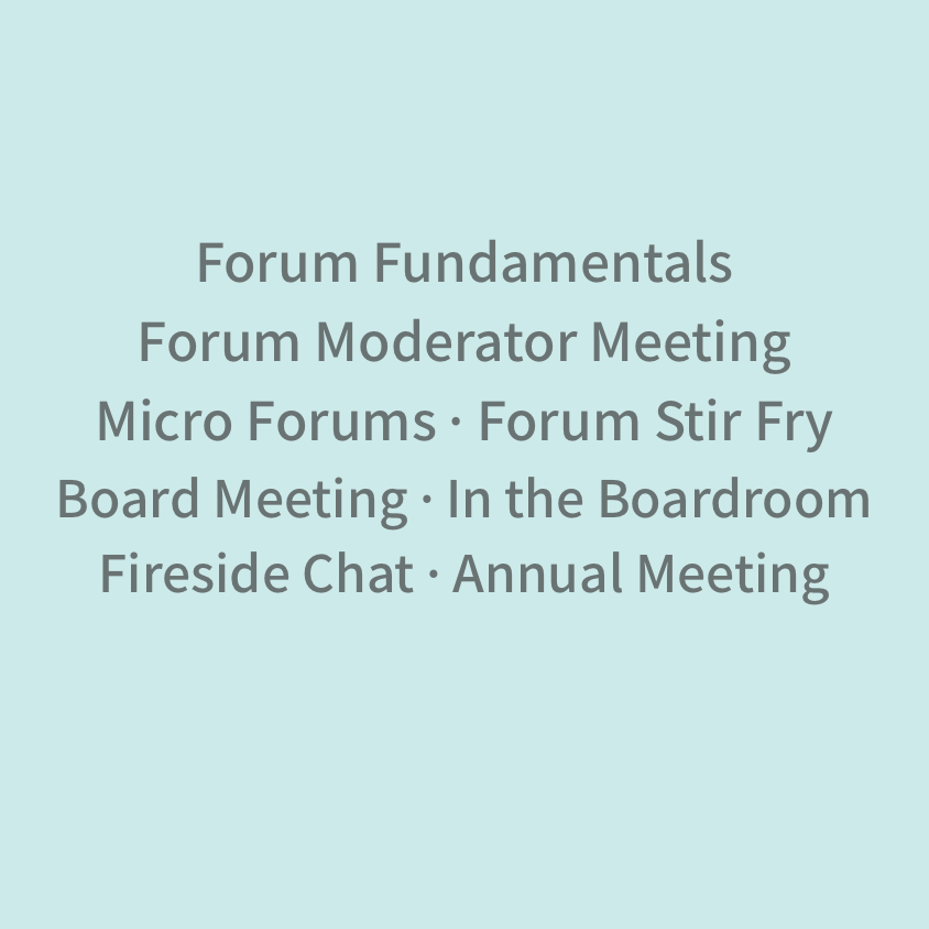 Forums & Networking