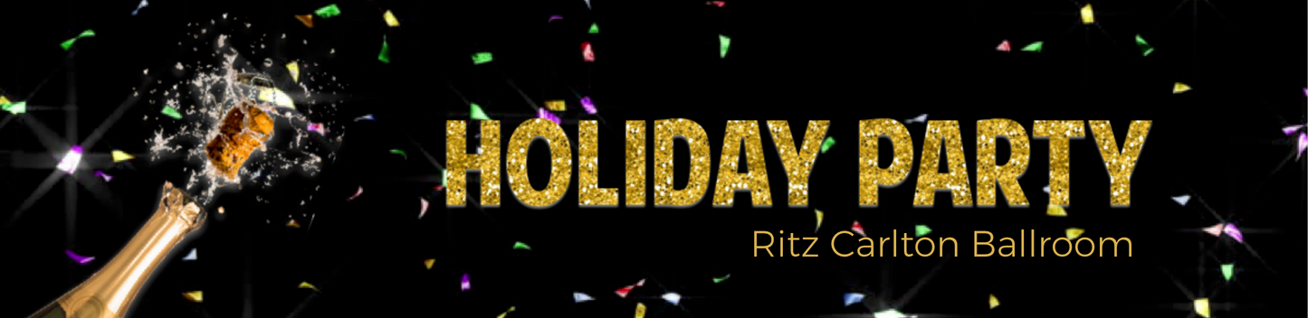 Holiday banner - confetti