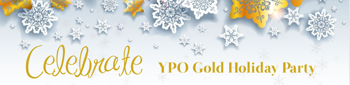 Holiday Party- golden snowflake